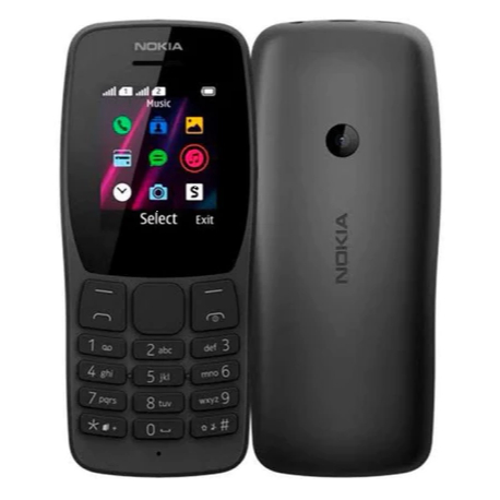 Celular Nokia 110 2G 32Mb Dual Chip Mp3 Radio Fm Tela 1.8 Preto