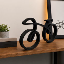 Escultura Decorativa Bicicleta 20cm Decoração Moderna Mesa Estante