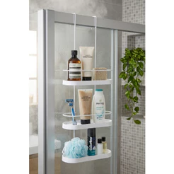Porta Shampoo De Box Aco Preto Ideal Para Shampoo E Condicionador