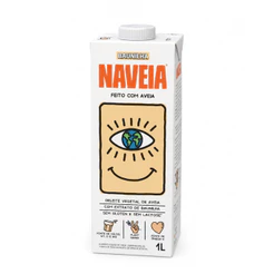 Leite Vegetal De Aveia Naveia Baunilha 1L Sem Glúten Vegano e Sem lactose