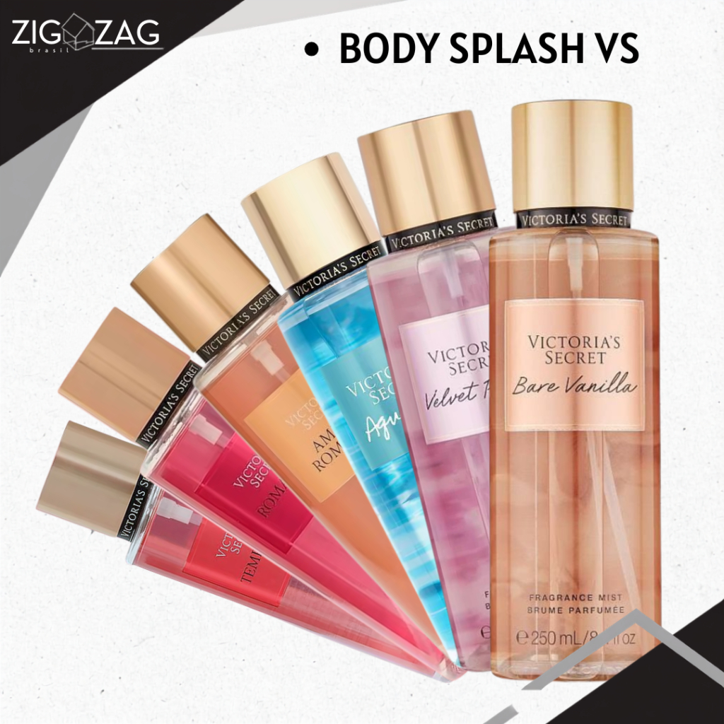 Body Splash VS , Perfume Corporal, 250ml, Aromas frutados e Florais, fragrâncias