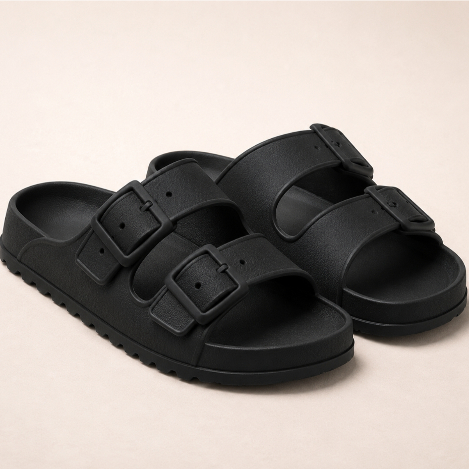 Papete Sandália Birken Feminina Casual Confortável Antiderrapante Tira Dupla Leve Macia Ajustável Plataforma Baixa
