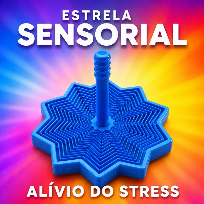 Recurso Terapêutico Estrela Sensorial Som Regulador | Autismo TEA TDAH Ansiedade | Foco Concentração