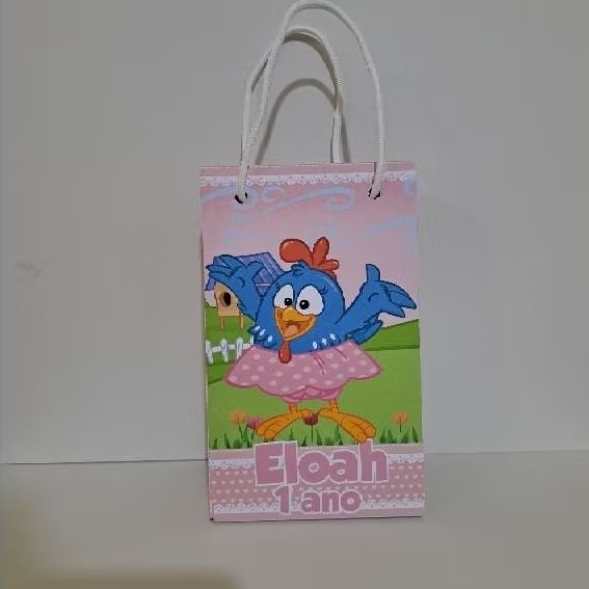 Sacolinha Personalizada Galinha Pintadinha-Lembrancinha Personalizada-Festa Infantil-PEGUE E MONTE