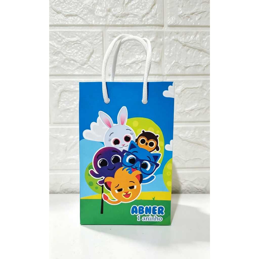 SACOLINHA SURPRESA PERSONALIZADA-TEMA BOLOFOFOS MENINO-TAMANHO P- LEMBRANCINHA PERSONALIZADA-FESTA INFANTIL