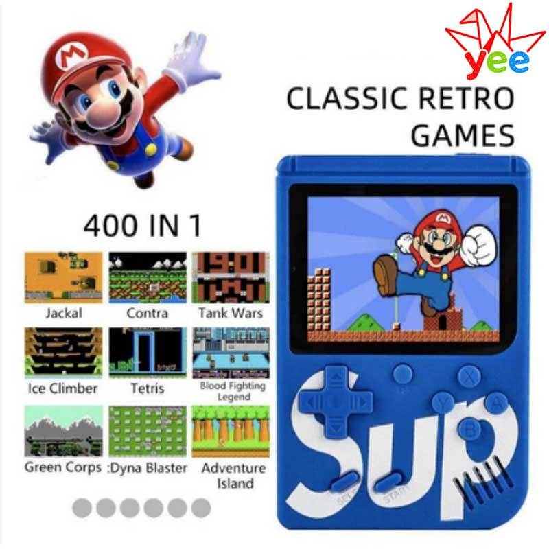 Mini Game Portátil Retrô 1 ou 2 Jogadores com Controle e Saída AV para TV
