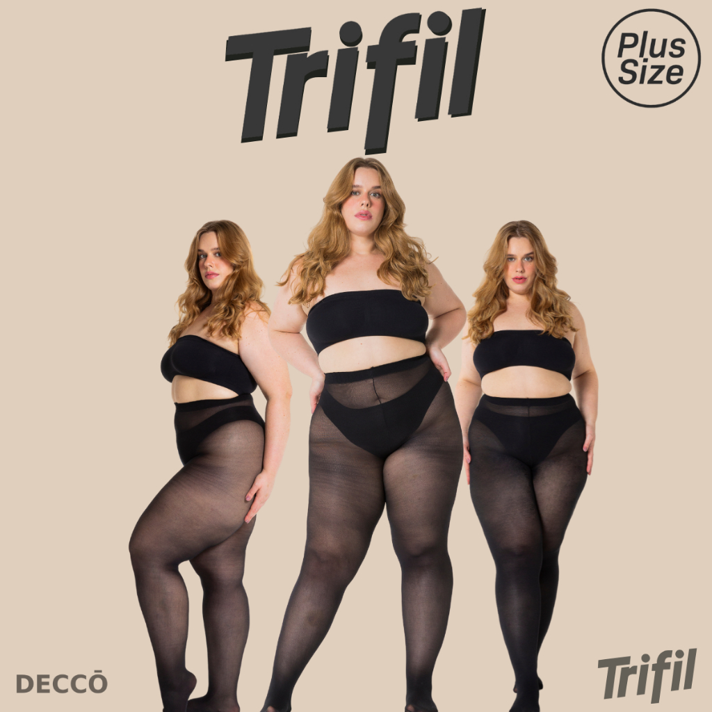 2 Meia Calca Trifil Fio 80 Opaca Grossa Adulto Feminina Classica Resistente e Du