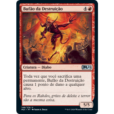 Bufão da Destruição (Diabo / Dano) - - Magic The Gathering