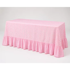 Toalha de mesa xadrez rosa para festa em 4 quatro tamanhos tecido premiun decoração afetiva