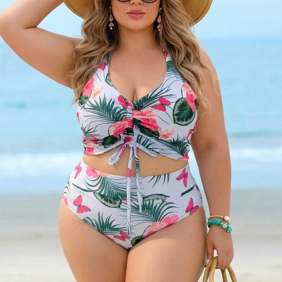 Biquini Plus Size Semifio Cintura Alta GG XGG Estampa Exclusiva feminino