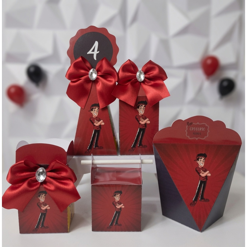 KIT CAIXAS TEMA ENALDINHO / PERSONALIZADOS / LEMBRANCINHA / FESTA / ANIVERSARIO
