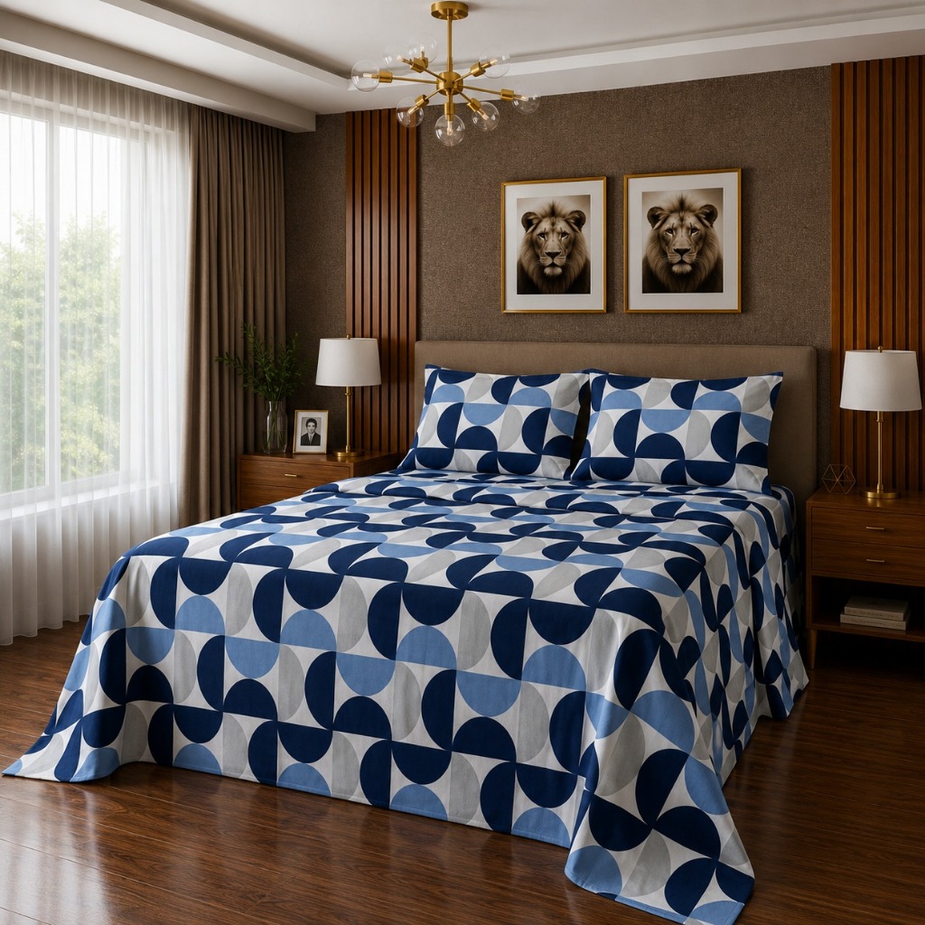 Lençol de cama Casal QUEEN e SUPER KING Toque macio com 2 Porta travesseiros com Acabamento na bainha *Oferta