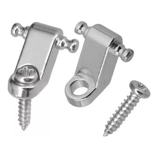 2 Retentores Rebaixador de Cordas String Tree Estilo Fender Cromado p/ Guitarra