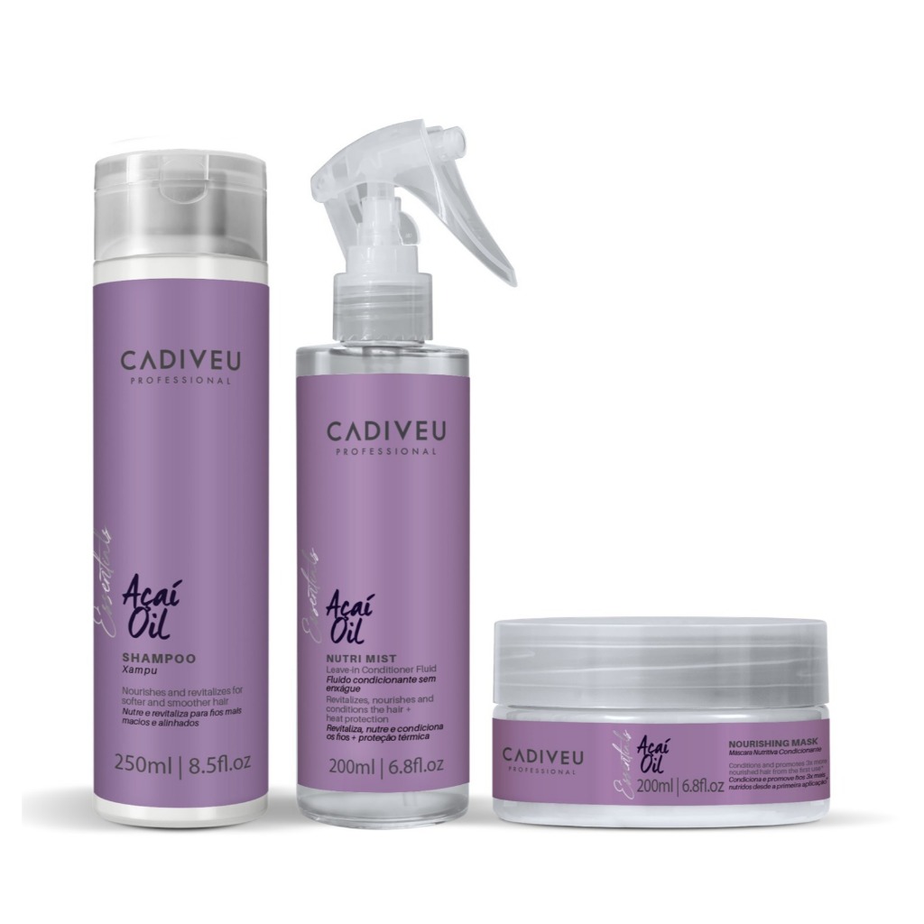 Cadiveu Professional Kit Açaí Oil Sh + Fluido + Mascara
