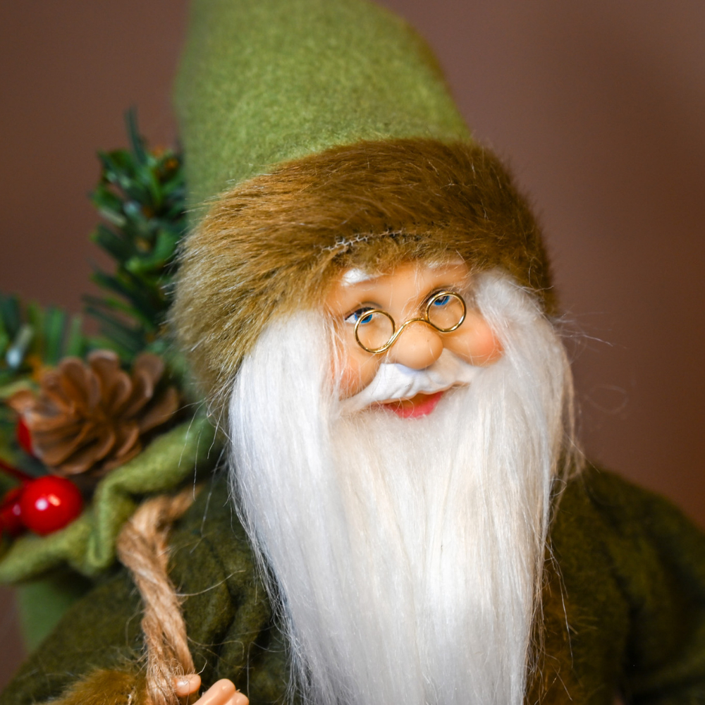 Papai Noel Decorativo em Tecido 30cm Decoração de Natal Shopsul · foto 2