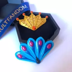 Kit broche pavão