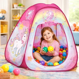 Barraca Infantil Personagens Pop Up Dobrável Cabana Casinha Toca Festa do Pijama Presente Meninas e Meninos