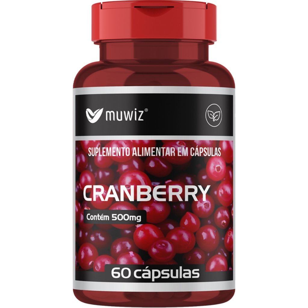 Cranberry - 60 Cápsulas 500mg - Muwiz