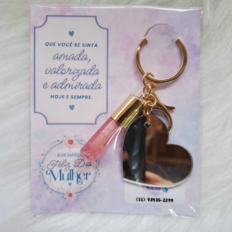 Chaveiro Mini Gloss Personalizado | Brinde | Mini Gloss Personalizado | Mimo Cliente