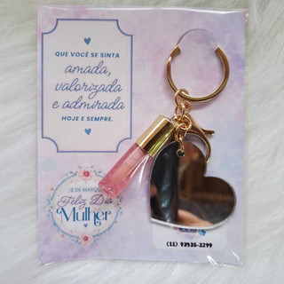 Chaveiro Mini Gloss Personalizado | Brinde | Mini Gloss Personalizado | Mimo Cliente