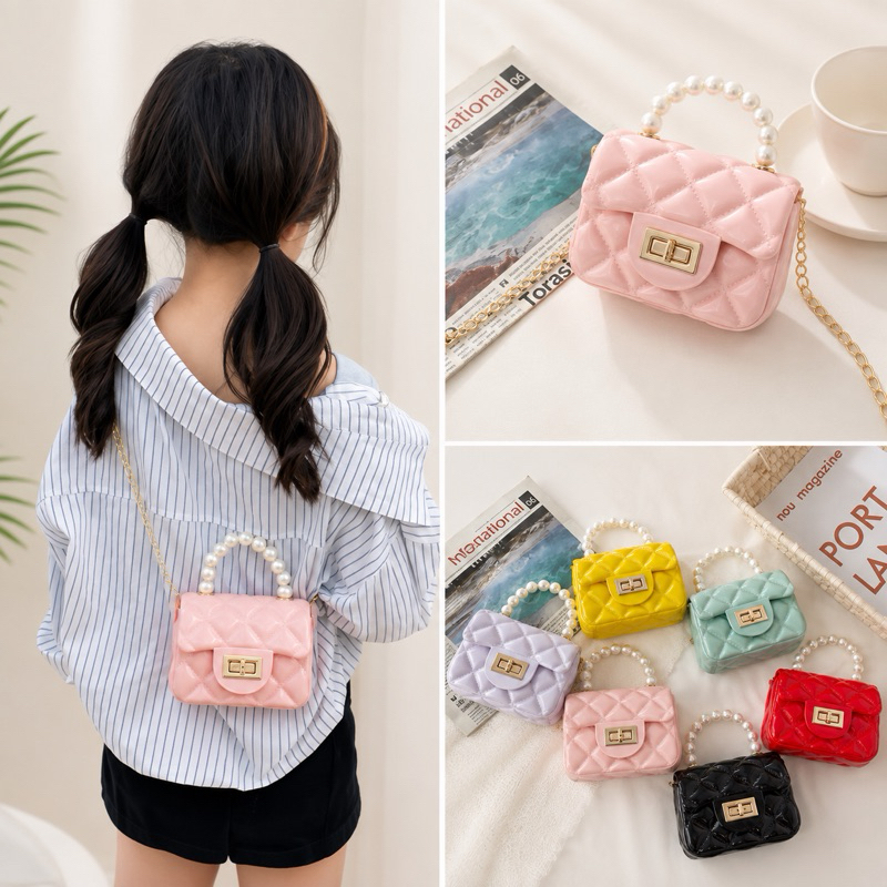 Bolsa Bloguerinha Transversal Perola Infantil