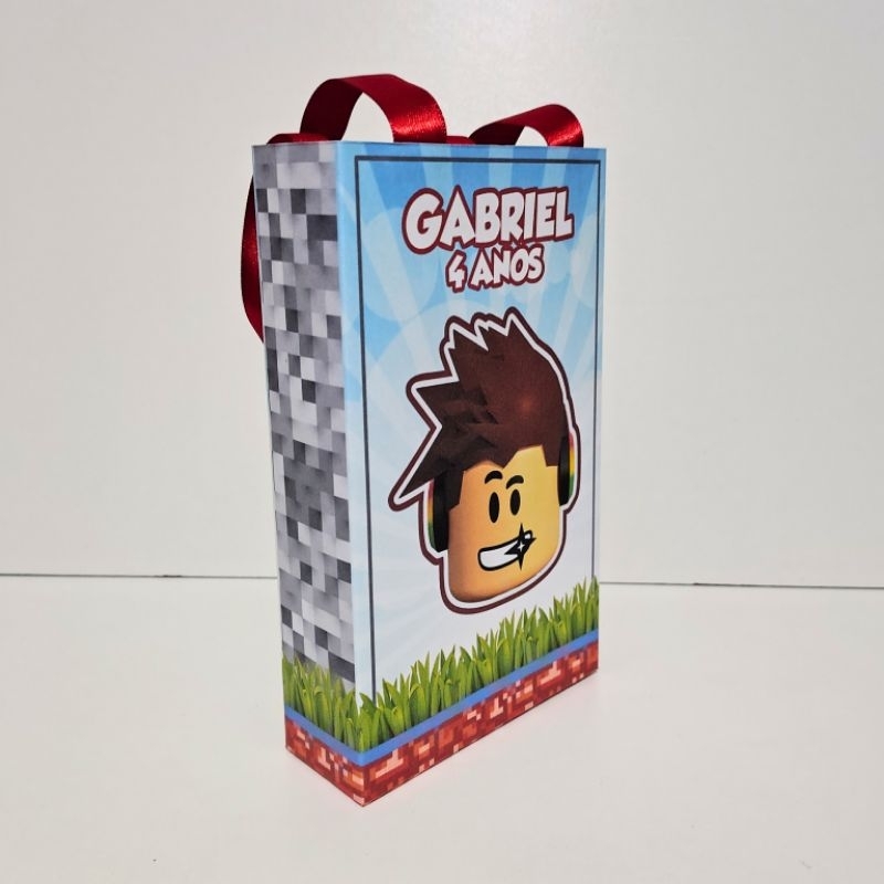 Sacolinha Personalizada Roblox semi montadas/lembrancinhas de aniversário/sacola surpresa