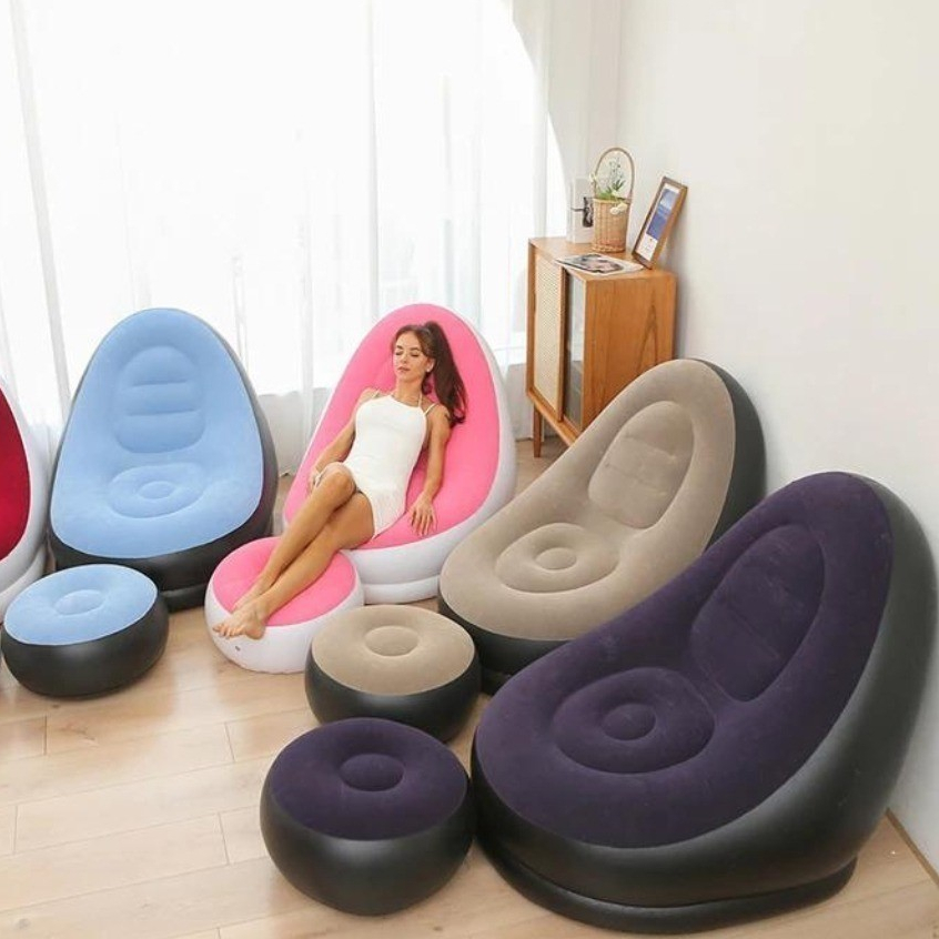 Sofá Poltrona Descanso Portátil Inflável Ultra Lounge - LOJA 10