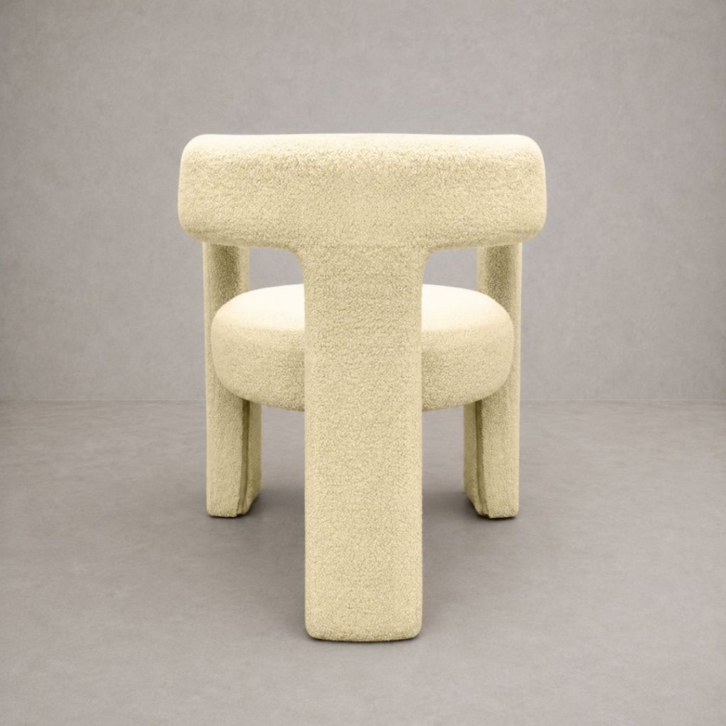 Poltrona Para Sala De Estar Decorativa Norma Cadeira Elegante Minimalista — imagem 3 de 3