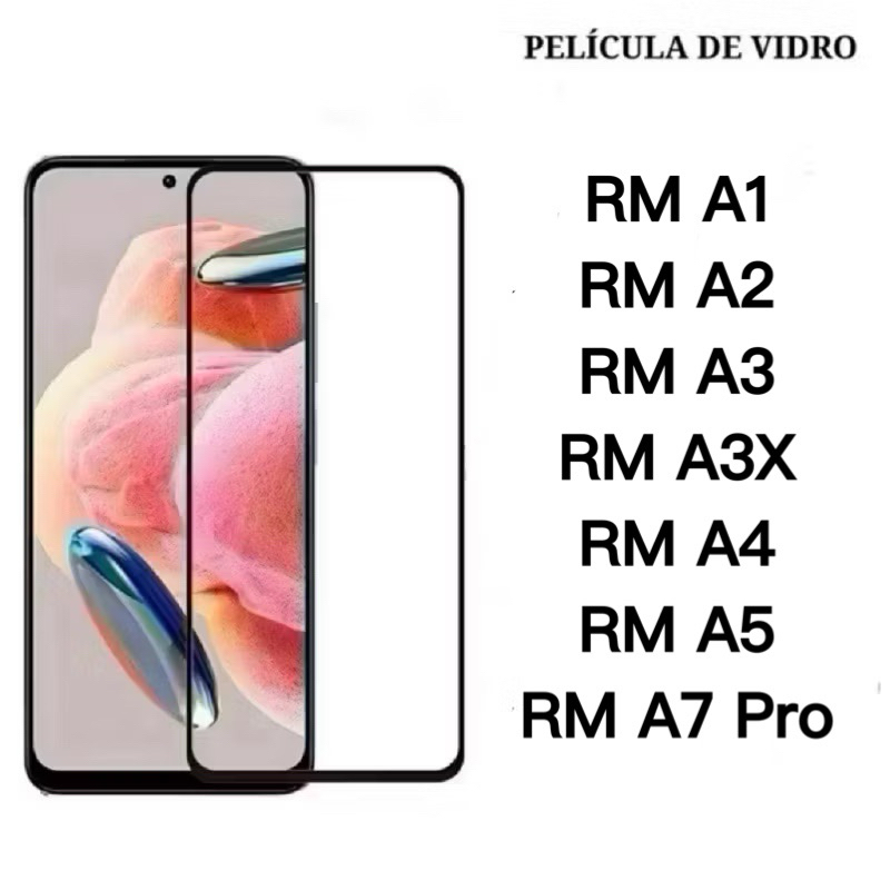 Kit 3Pcs/5Pcs Película De Vidro Temperado 3D Para Xiaomi Redmi A5 A4 A3 A3x A2 A
