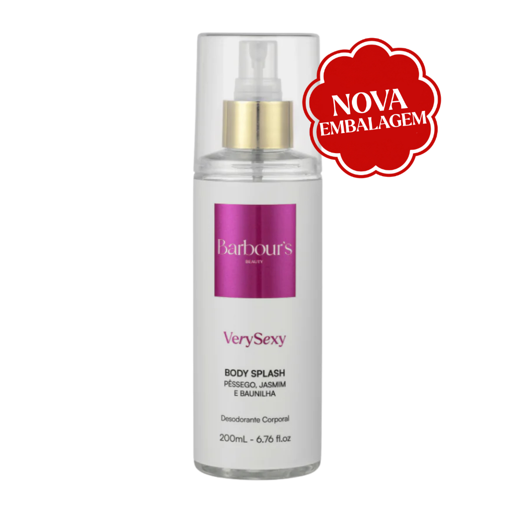 Body Splash Very Sexy Barbour's Beauty 200ml Fragrância Sedutora Desodorante Corporal Colônia