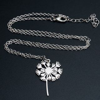 Colar Dente-de-Leão em Aço Inoxidável
