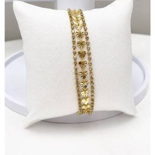 Pulseira Dourada Feminina Coração Luxo Madrinhas Presente