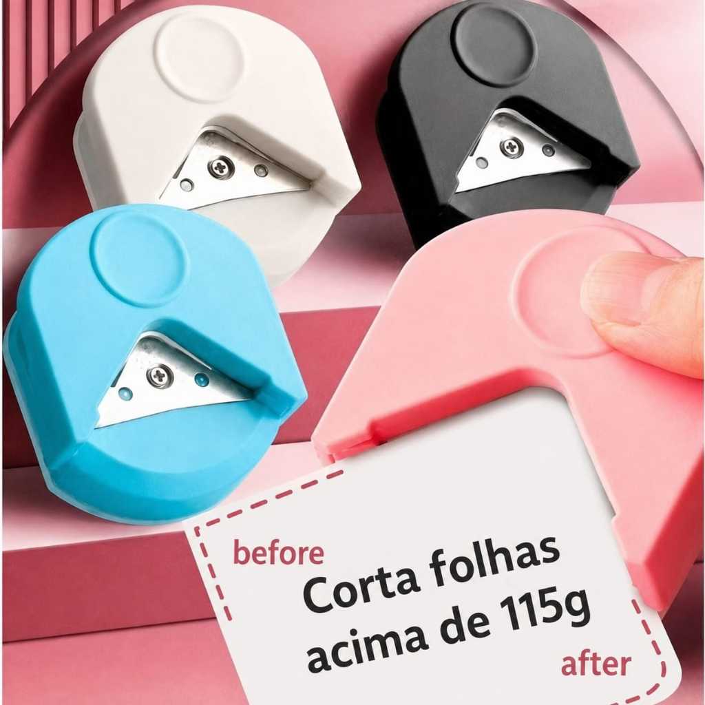 Mini Arredondador de Canto Portátil Cortador de fotos Ferramentas de artesanato Aparador de papel