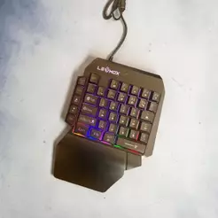 Teclado Gamer Profissional Alta Performance Anti-ghosting Uma Mão Apoio Pulso Led RGB LEHMOX LEY2083