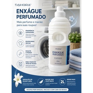 Tipo Fresh Fragância Roupas Perfumadas Cheirinho Facilitador de Passar Roupas Enxague Tahara 2 L