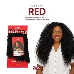 Cabelo Red - Hello Hair / Bio Evolution 330G - Fibra Humanizada, Bio Fibra, Alta Aderência, Ideal para tranças