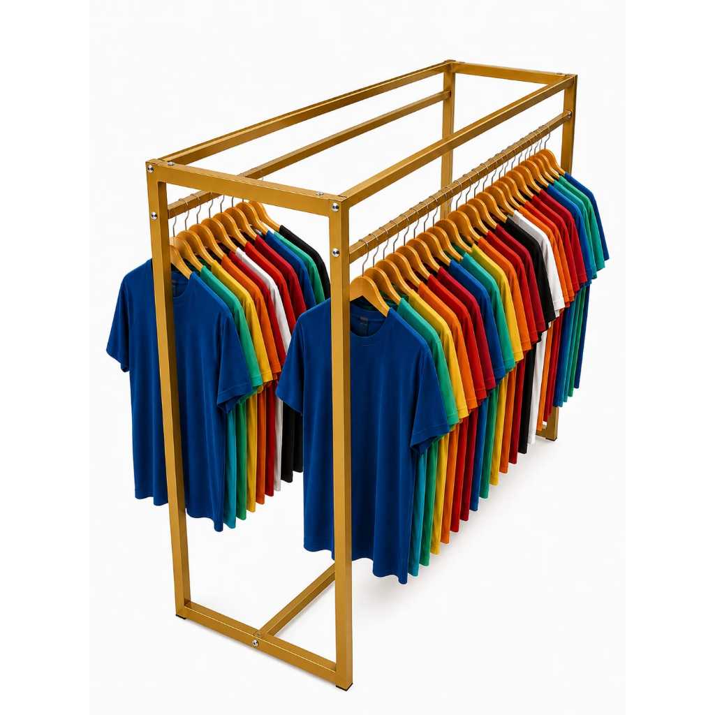 Arara Balcão Cabideiro Duplo 120 Cm Sem O Vidro