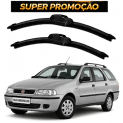 Par Palheta Limpador Parabrisa Dianteiro Palio Weekend 1997 1998 1999 2000 2001 2002 2003 2004 PROMOÇÃO