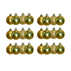 Kit 24 Bolinha De Natal Lisa Enfeite Para Arvore Decoração