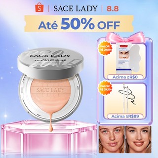 Base Líquida Cushion Corretivo Foundation SACE LADY FPS30 Creme Alta Cobertura Aplicação …