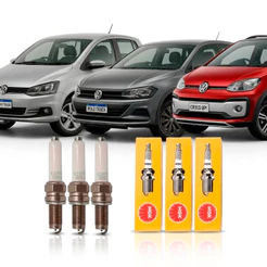 Kit 3 Velas Ignição Ngk Virtus Polo Golf Up 1.0