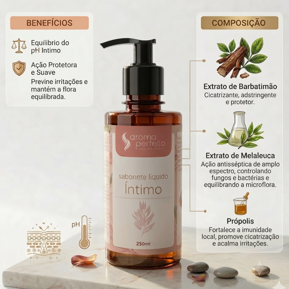 Sabonete líquido de Barbatimão, Melaleuca e Própolis 250ml