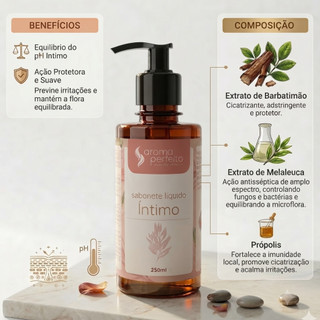 Sabonete líquido de Barbatimão, Melaleuca e Própolis 250ml