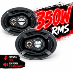 PAR 6X9 BOMBER BEAT QUADRIAXIAL 350W RMS 4 OHMS ALTO-FALANTE AUTOMOTIVO SOM POTENTE E QUALIDADE GRAVES FORTES