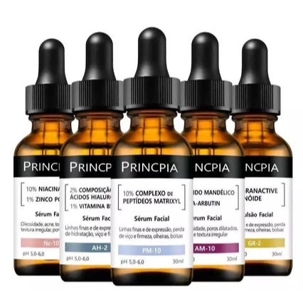 Kit Sérum Facial Principia Dermocosmético Rotina Skincare Ideal Para Presente