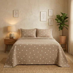 Cobre Leito Piquet Estampado Colcha de Cama Luxo Solteiro Casal Queen King Decorativa