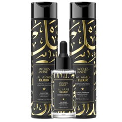 Kit Jacques Janine Al Arab Elixir Shampoo 300ml Condicionador 270ml + Óleo 30ml