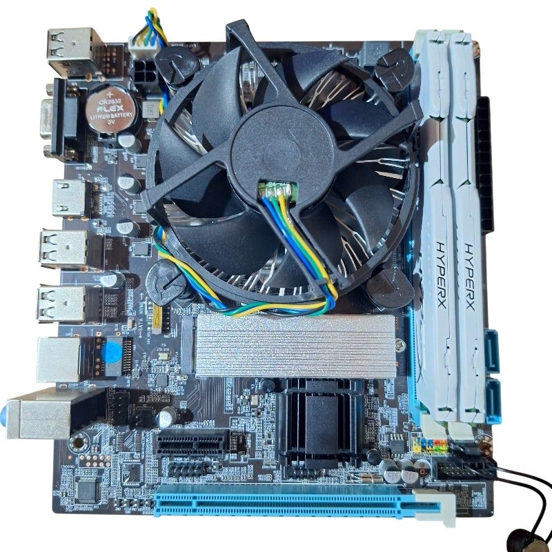 Kit placa mãe h61 + processador core i5 3330s + memória 12gb ddr3 + ssd samsung 