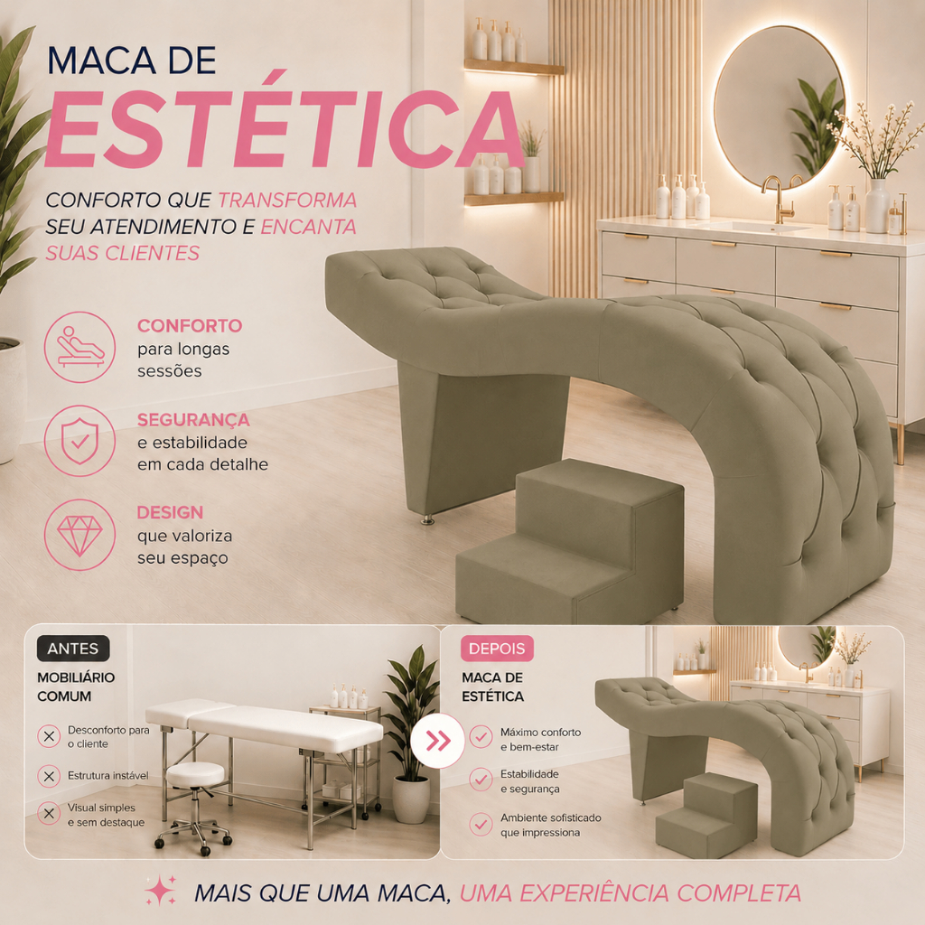 Maca de Cílios Massagem Maca para Extensão de Cílios Maca para Cílios e Sobrancelhas Escada Lash Veludo Castor