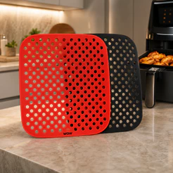 Tapete Quadrado De Silicone P/airfryer Universal Fritadeira